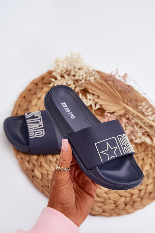 Čības Bērnu apavi BIG STAR NN374521 tumši zilas krāsas Čības Bērnu apavi BIG STAR NN374521 tumši zilas krāsas