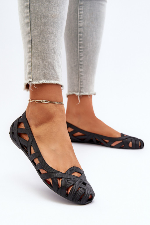 Gumijas Balerīnas melnas krāsas Salam Gumijas Balerīnas melnas krāsas Salam