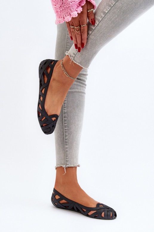 Gumijas Balerīnas melnas krāsas Salam Gumijas Balerīnas melnas krāsas Salam