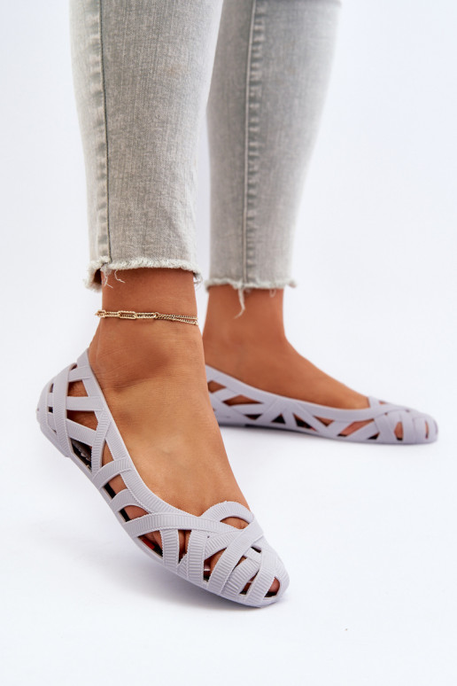 Gumijas Balerīnas Pelēkas krāsas Salam Gumijas Balerīnas Pelēkas krāsas Salam