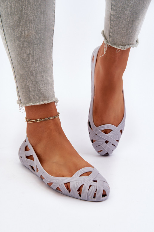 Gumijas Balerīnas Pelēkas krāsas Salam Gumijas Balerīnas Pelēkas krāsas Salam