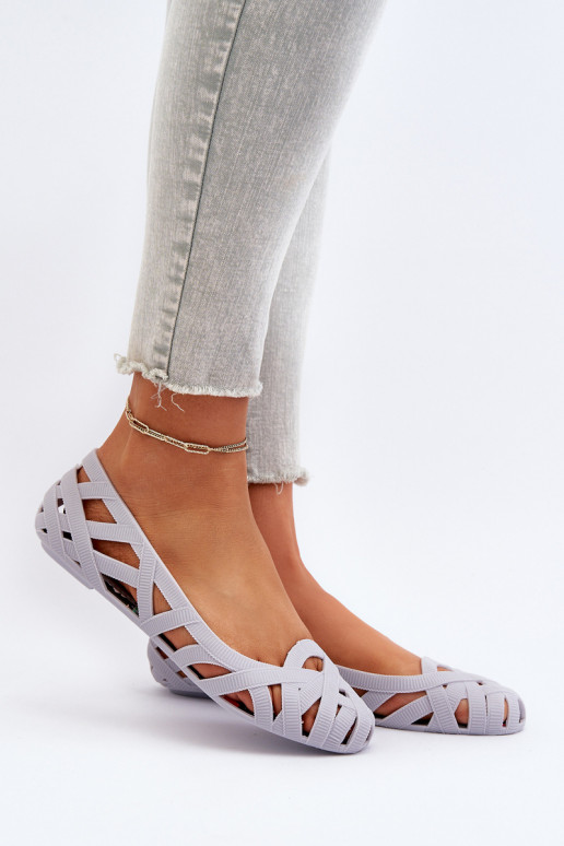 Gumijas Balerīnas Pelēkas krāsas Salam Gumijas Balerīnas Pelēkas krāsas Salam