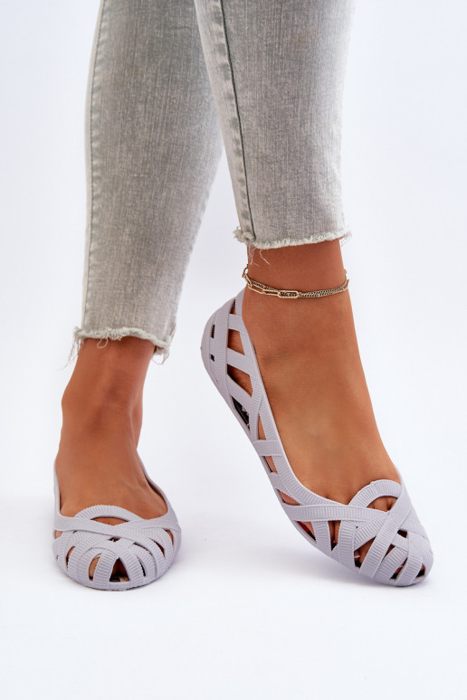 Gumijas Balerīnas Pelēkas krāsas Salam Gumijas Balerīnas Pelēkas krāsas Salam