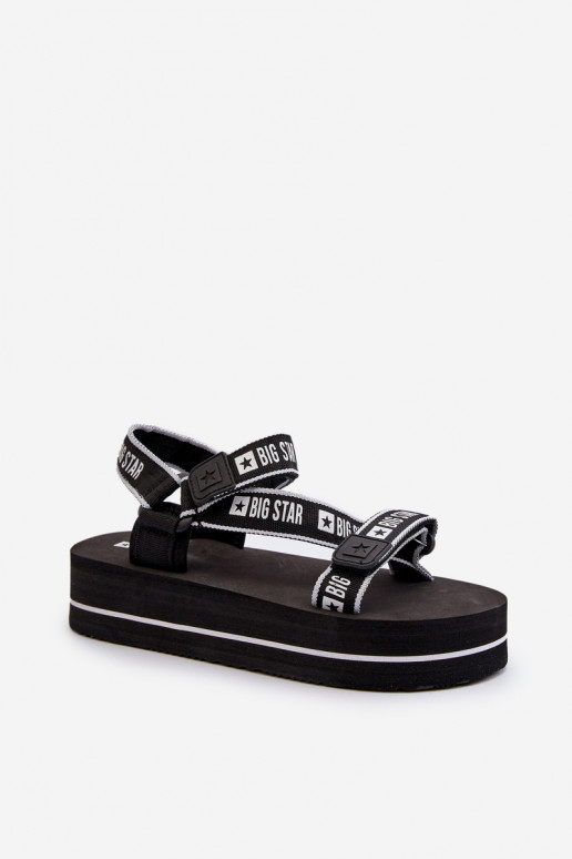 Sieviešu basenes ar platformu Big Star NN274A525 melnas krāsas