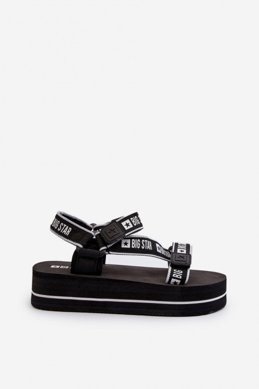 Sieviešu basenes ar platformu Big Star NN274A525 melnas krāsas