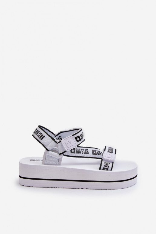 Sieviešu basenes ar platformu Big Star NN274A526 baltas krāsas