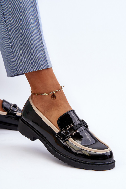 Sieviešu apavi Mokasīni S.Barski HY336A melnas krāsas Sieviešu apavi Mokasīni S.Barski HY336A melnas krāsas