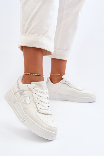 Sneakers modeļa apavi ar platformu baltas krāsas Zeparine 2