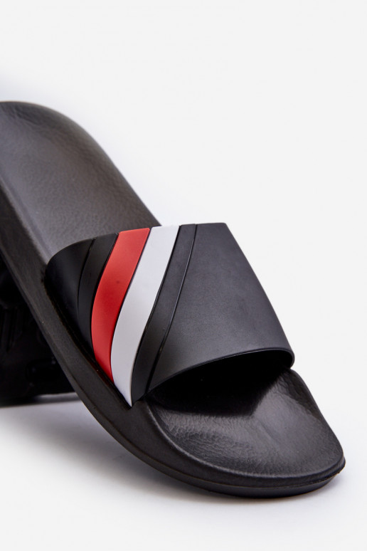 Klasiska modeļa Vieglas vīriešu čības melnas krāsas Bemostom