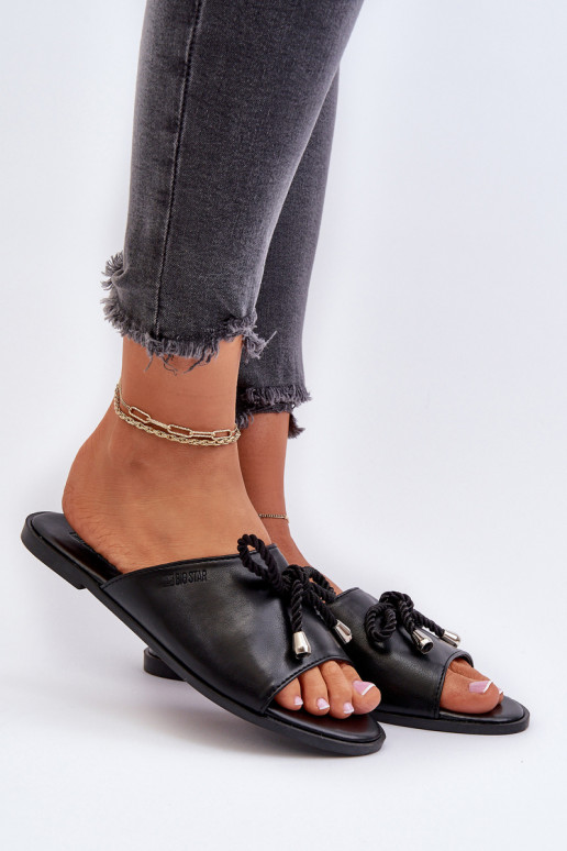 sieviešu čības Eko Big Star NN274066 melnas krāsas