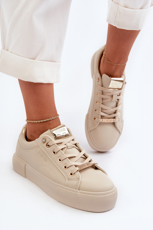 Sneakers modeļa apavi Big Star NN274210 smilšu krāsas Sneakers modeļa apavi Big Star NN274210 smilšu krāsas