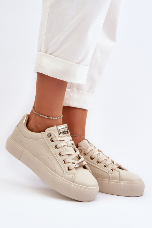 Sneakers modeļa apavi Big Star NN274210 smilšu krāsas Sneakers modeļa apavi Big Star NN274210 smilšu krāsas