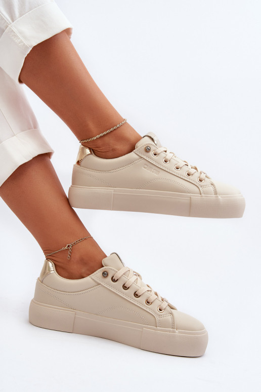Sneakers modeļa apavi Big Star NN274210 smilšu krāsas Sneakers modeļa apavi Big Star NN274210 smilšu krāsas