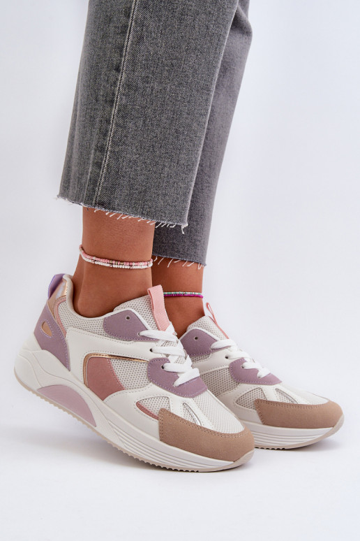 Sneakers modeļa apavi ar platformu Violeta krāsa Lenivia