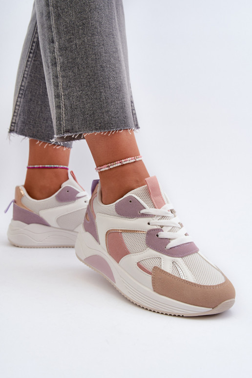 Sneakers modeļa apavi ar platformu Violeta krāsa Lenivia