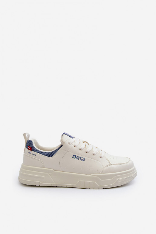 Sneakers modeļa apavi Memory Foam System Big Star NN174150 Ziloņkaula krāsas