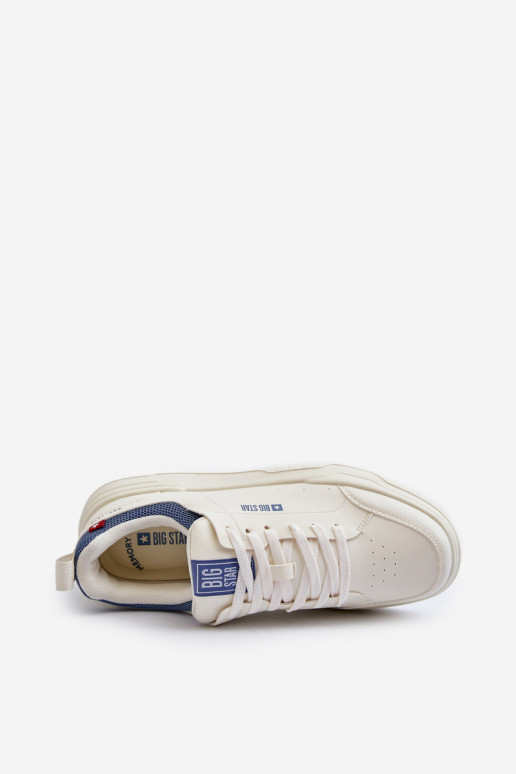 Sneakers modeļa apavi Memory Foam System Big Star NN174150 Ziloņkaula krāsas