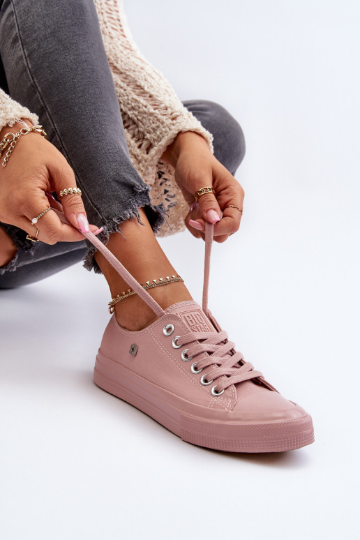 Klasiska modeļa sieviešu puszābaki Big Star NN274291 Rozā krāsas