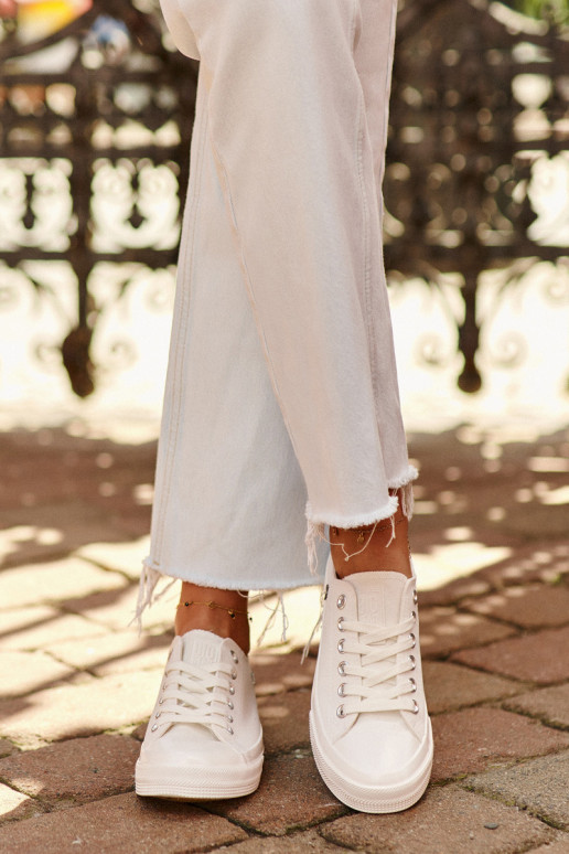 Klasiska modeļa sieviešu puszābaki Big Star NN274285 baltas krāsas