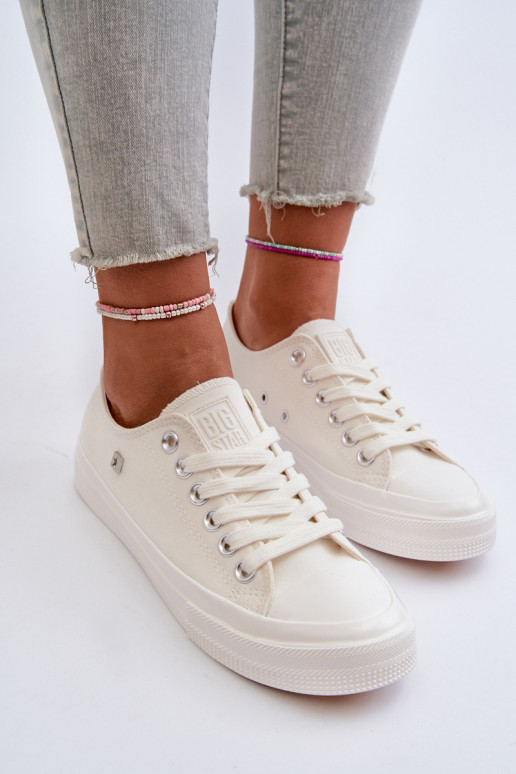 Klasiska modeļa sieviešu puszābaki Big Star NN274285 baltas krāsas