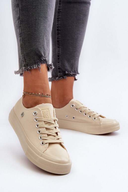 Klasiska modeļa sieviešu puszābaki Big Star NN274286 smilšu krāsas