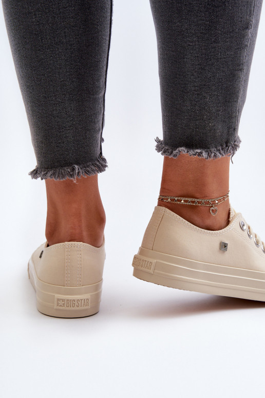 Klasiska modeļa sieviešu puszābaki Big Star NN274286 smilšu krāsas