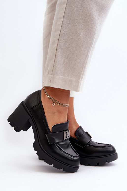 apavi ar ornamentiem melnas krāsas Ranunca