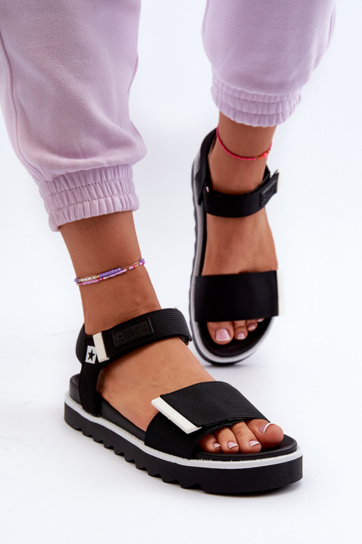 Sieviešu basenes ar platformu Big Star NN274778 melnas krāsas