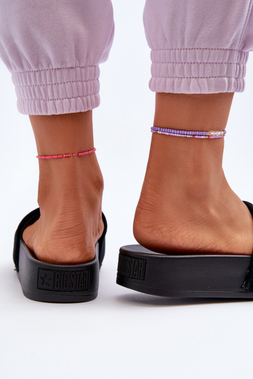 Čības ar platformu zamšādas Big Star NN274A670 melnas krāsas