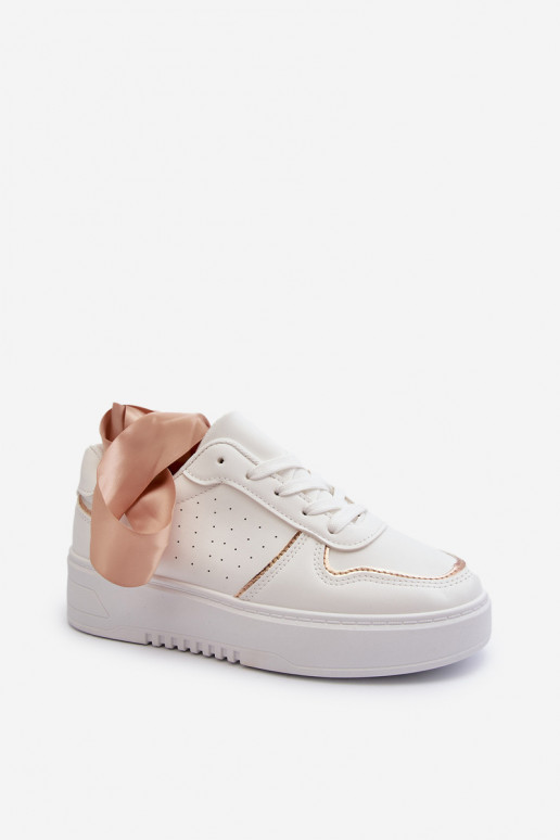 Sneakers modeļa apavi ar platformu baltas krāsas Tessama
