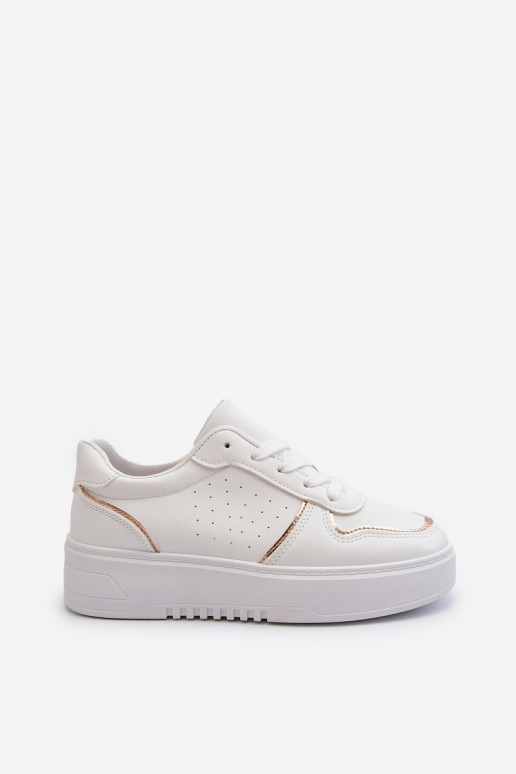 Sneakers modeļa apavi ar platformu baltas krāsas Tessama