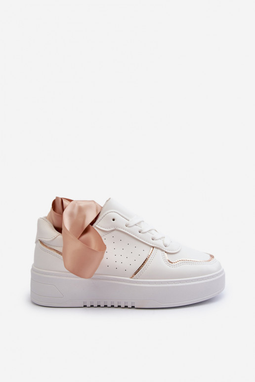 Sneakers modeļa apavi ar platformu baltas krāsas Tessama