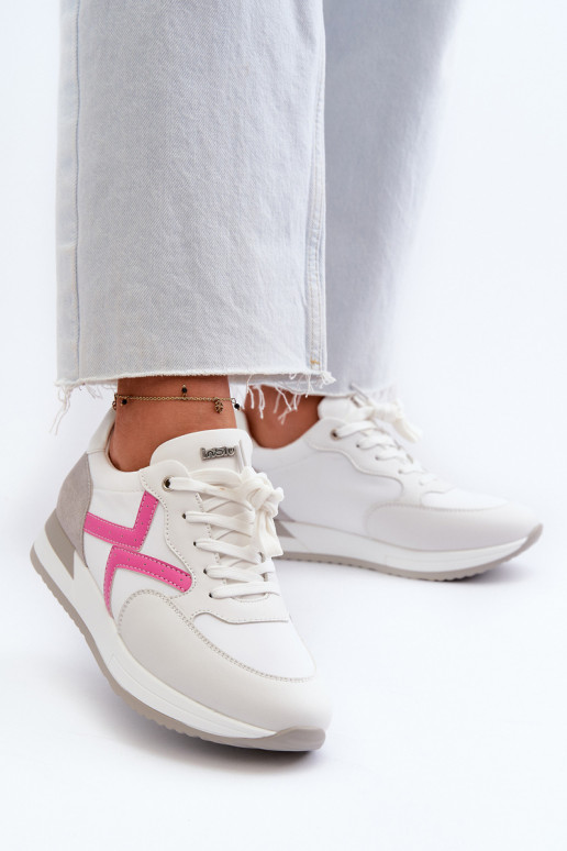 Sneakers modeļa apavi ar platformu INBLU IN000362 baltas krāsas