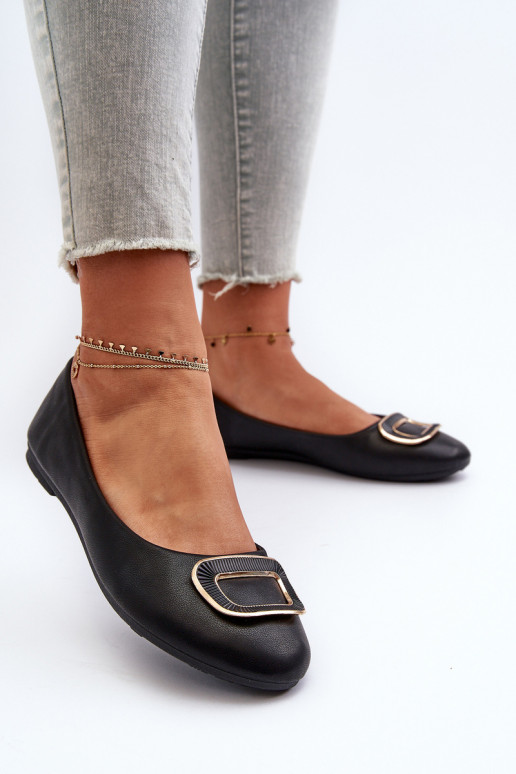 Balerīnas ar ornamentiem Eko melnas krāsas Enicoria