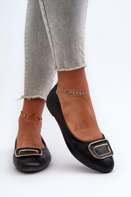 Balerīnas ar ornamentiem Eko melnas krāsas Enicoria