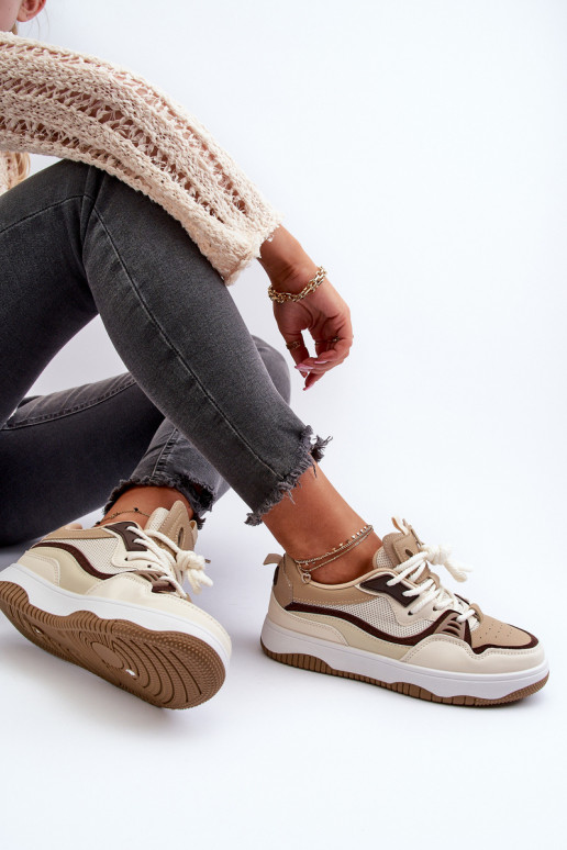 Sneakers modeļa apavi ar platformu brūnas krāsas Etnaria Sneakers modeļa apavi ar platformu brūnas krāsas Etnaria