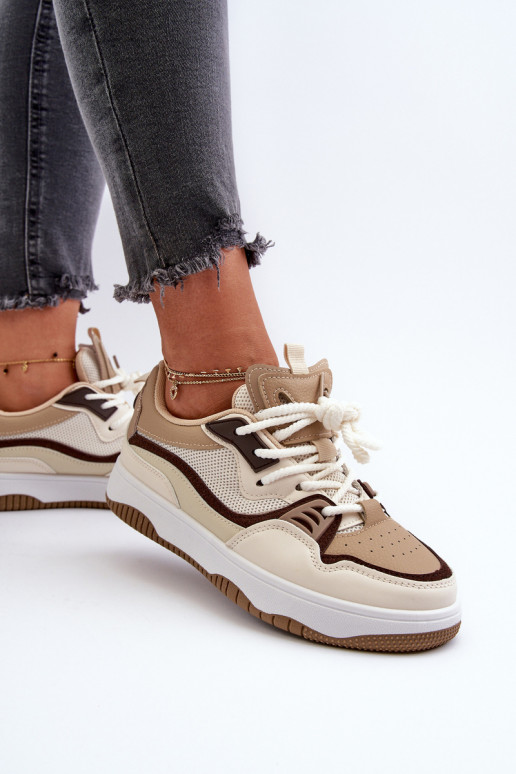 Sneakers modeļa apavi ar platformu brūnas krāsas Etnaria Sneakers modeļa apavi ar platformu brūnas krāsas Etnaria