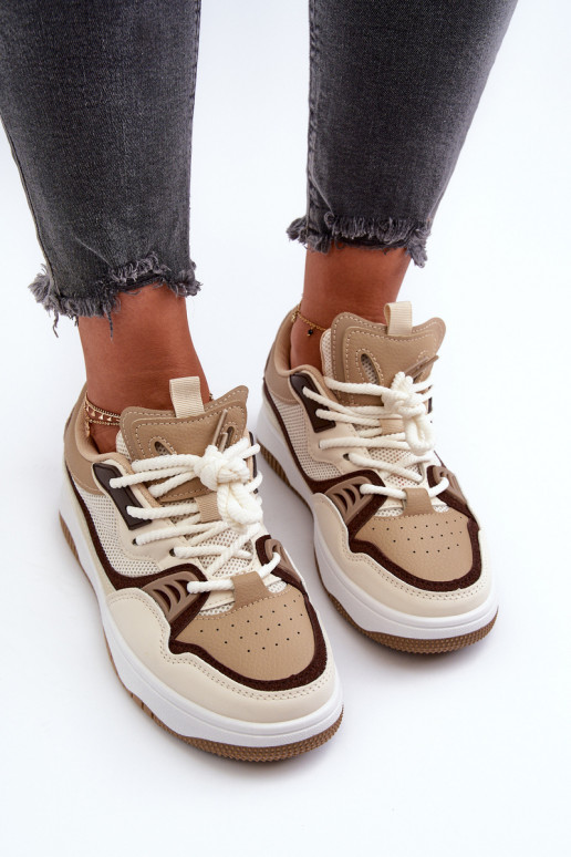 Sneakers modeļa apavi ar platformu brūnas krāsas Etnaria Sneakers modeļa apavi ar platformu brūnas krāsas Etnaria