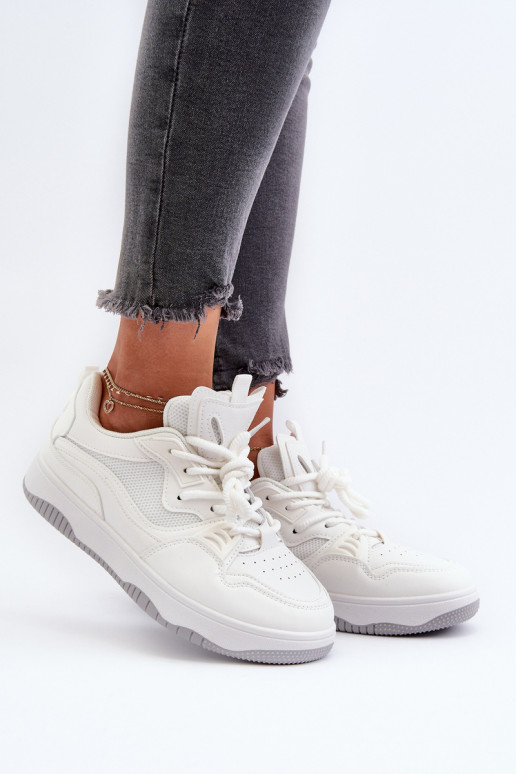 Sneakers modeļa apavi ar platformu baltas krāsas Etnaria Sneakers modeļa apavi ar platformu baltas krāsas Etnaria