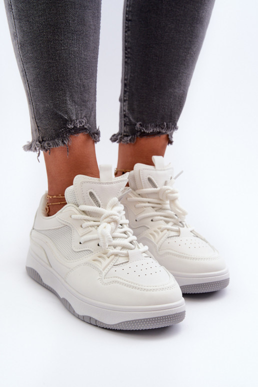 Sneakers modeļa apavi ar platformu baltas krāsas Etnaria Sneakers modeļa apavi ar platformu baltas krāsas Etnaria