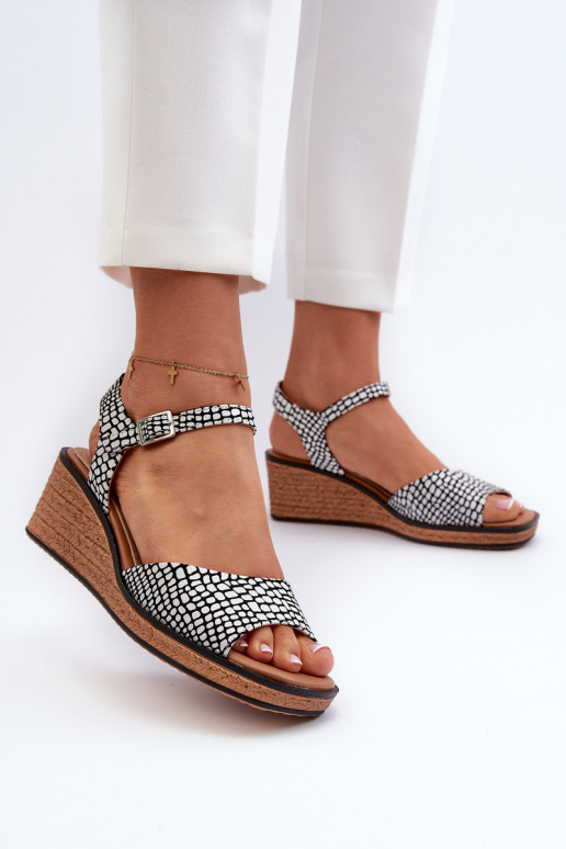  ar platformus basenes Sergio Leone SK303 Baltas-Melns