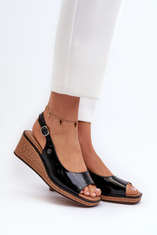  Laque ar platformus basenes Sergio Leone SK301 Melns