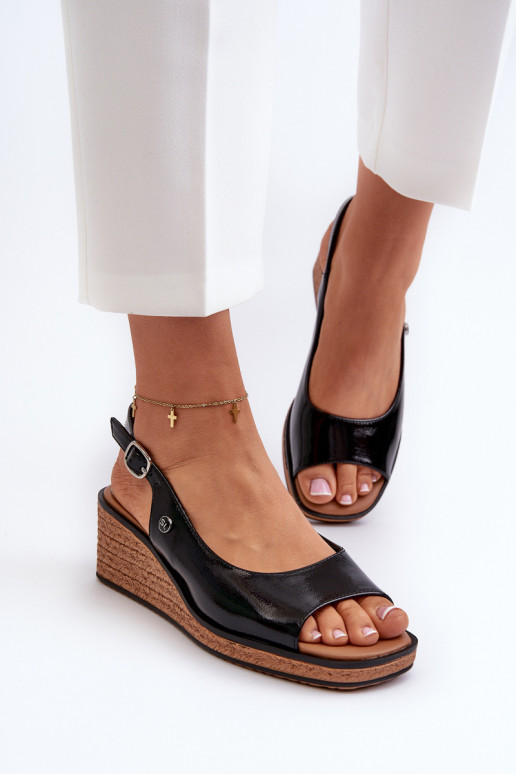  Laque ar platformus basenes Sergio Leone SK301 Melns