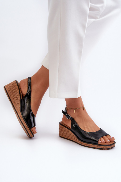  Laque ar platformus basenes Sergio Leone SK301 Melns