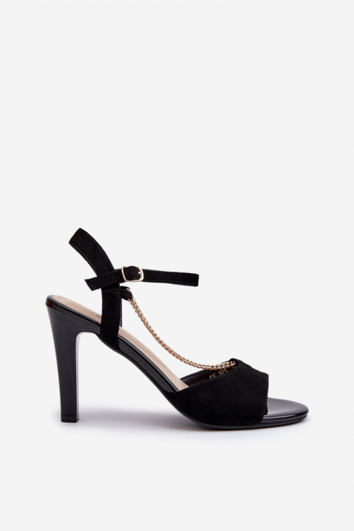 Sieviešu basenes ar papēdi owe  Sergio Leone SK925 Melns