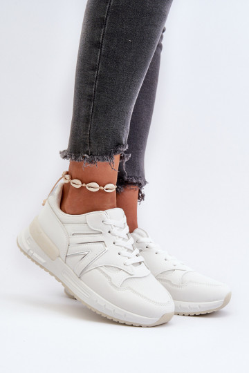 Sneakers modeļa apavi no eko ādas baltas krāsas Vinelli 2