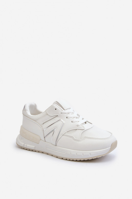 Sneakers modeļa apavi no eko ādas baltas krāsas Vinelli