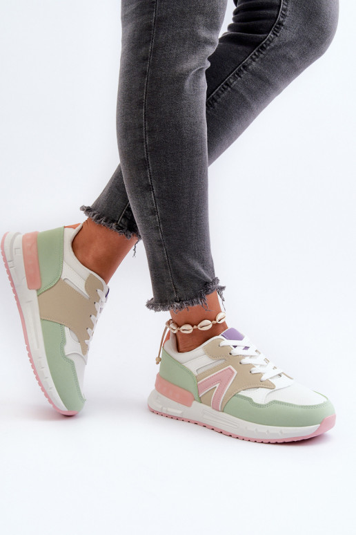 Sneakers modeļa apavi no eko ādas Dažādu krāsu Vinelli