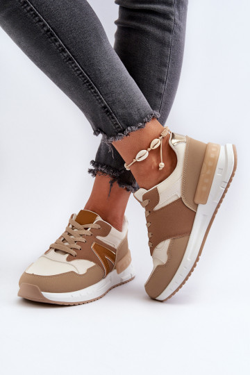 Sneakers modeļa apavi no eko ādas brūnas krāsas Vinelli 2
