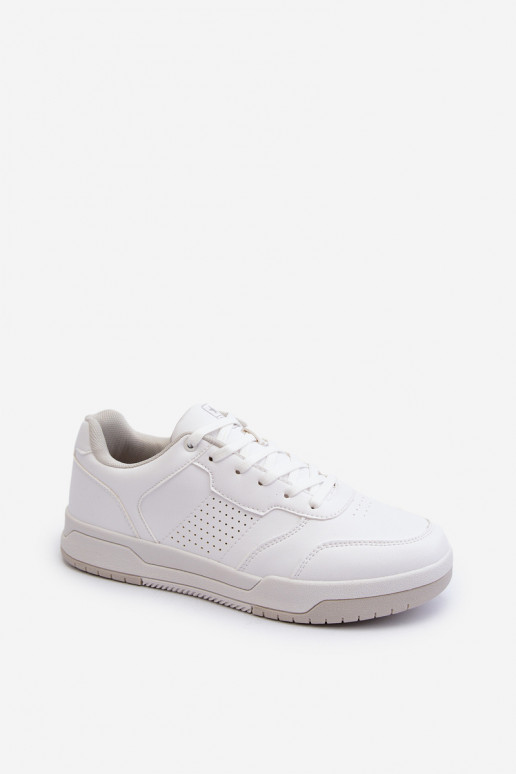 Sneakers modeļa apavi no eko ādas baltas krāsas Radikalle
